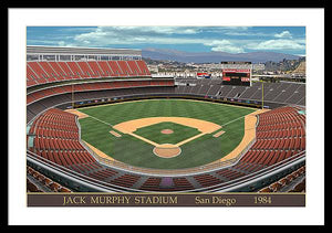 Jack Murphy Stadium 1984 - Framed Print