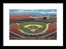 Load image into Gallery viewer, Jack Murphy Stadium 1984 - Framed Print
