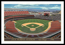 Load image into Gallery viewer, Jack Murphy Stadium 1984 - Framed Print
