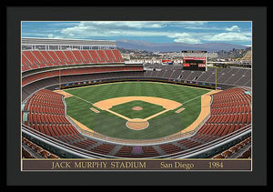 Jack Murphy Stadium 1984 - Framed Print