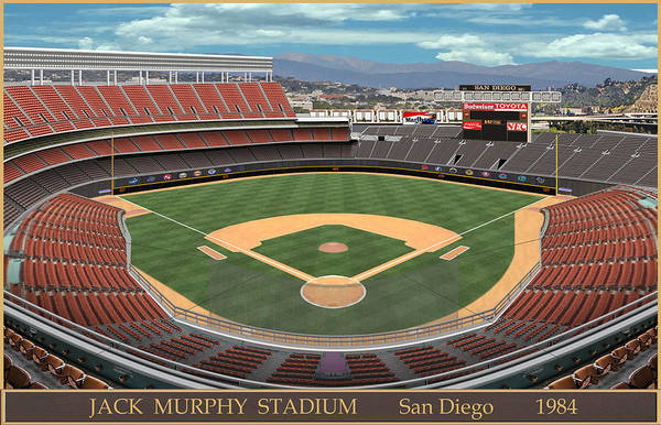 Jack Murphy Stadium 1984 - Art Print