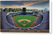 Load image into Gallery viewer, Kauffman Stadium 2015 - Canvas Print
