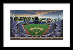 Kauffman Stadium 2015 - Framed Print