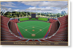 Kauffnam Stadium 1975 - Canvas Print