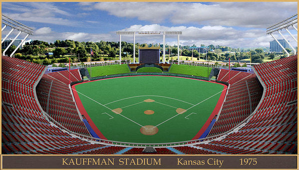 Kauffnam Stadium 1975 - Art Print