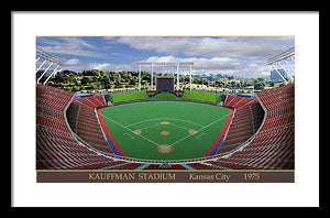 Kauffnam Stadium 1975 - Framed Print