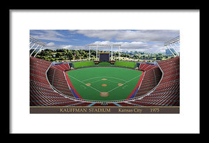 Kauffnam Stadium 1975 - Framed Print