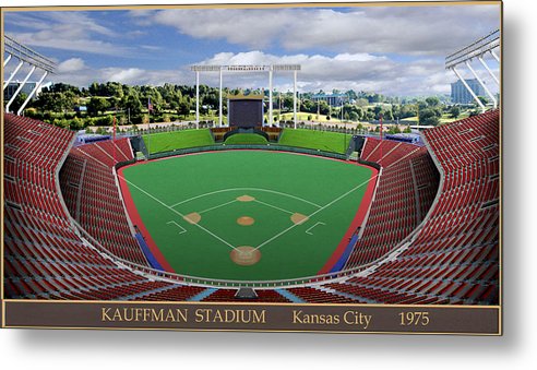 Kauffnam Stadium 1975 - Metal Print
