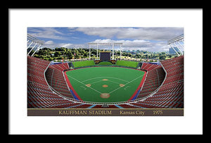 Kauffnam Stadium 1975 - Framed Print