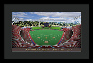 Kauffnam Stadium 1975 - Framed Print