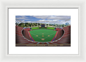 Kauffnam Stadium 1975 - Framed Print