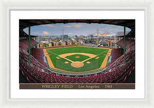 L.A. Wrigley Field 1961 - Framed Print