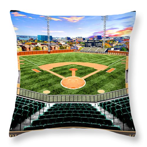 L.A. Wrigley Field 1961 - Throw Pillow