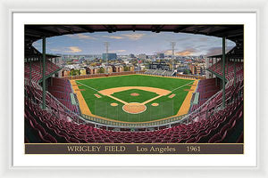 L.A. Wrigley Field 1961 - Framed Print