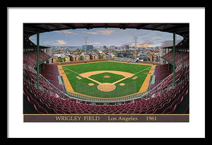 L.A. Wrigley Field 1961 - Framed Print