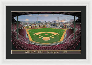 L.A. Wrigley Field 1961 - Framed Print