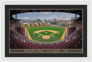 L.A. Wrigley Field 1961 - Framed Print