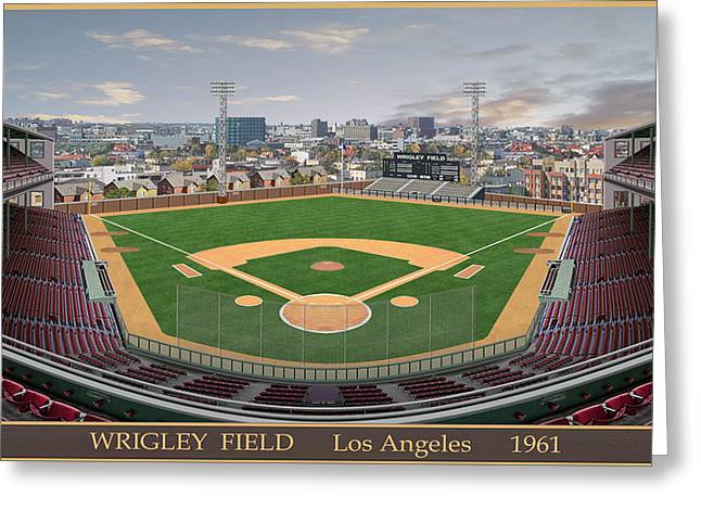 L.A. Wrigley Field 1961 - Greeting Card