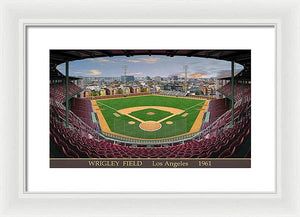 L.A. Wrigley Field 1961 - Framed Print