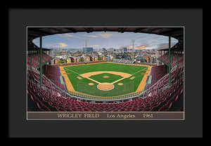 L.A. Wrigley Field 1961 - Framed Print