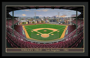 L.A. Wrigley Field 1961 - Framed Print