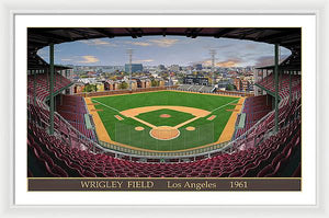 L.A. Wrigley Field 1961 - Framed Print