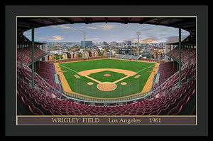 L.A. Wrigley Field 1961 - Framed Print