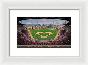 L.A. Wrigley Field 1961 - Framed Print