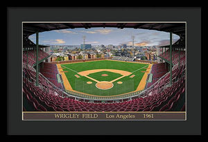 L.A. Wrigley Field 1961 - Framed Print