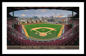 L.A. Wrigley Field 1961 - Framed Print