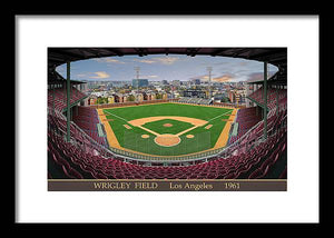 L.A. Wrigley Field 1961 - Framed Print