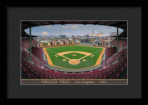 L.A. Wrigley Field 1961 - Framed Print