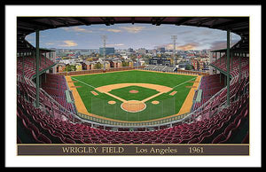 L.A. Wrigley Field 1961 - Framed Print