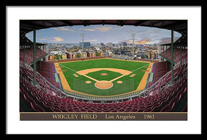 L.A. Wrigley Field 1961 - Framed Print