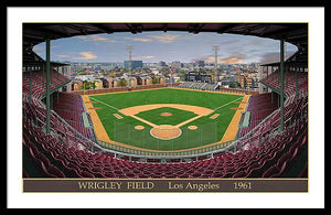 L.A. Wrigley Field 1961 - Framed Print