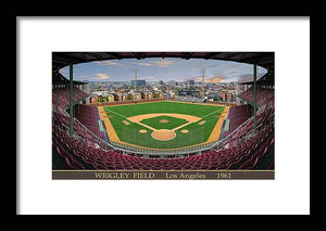 L.A. Wrigley Field 1961 - Framed Print