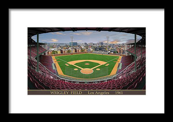 L.A. Wrigley Field 1961 - Framed Print