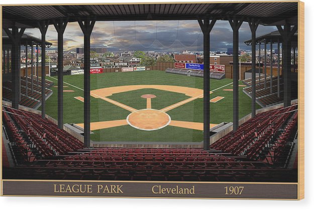 League Park 1907 - Wood Print