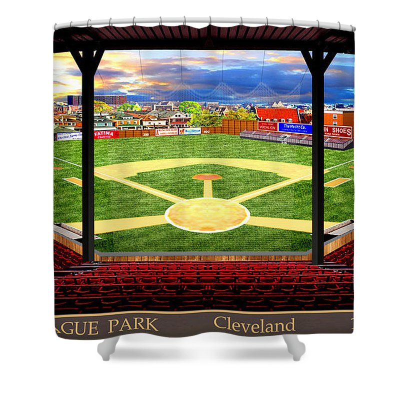 League Park 1907 - Shower Curtain