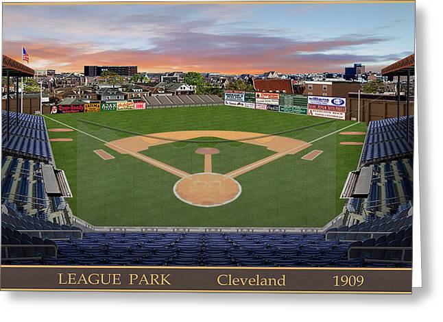 League Park 1909 - Greeting Card