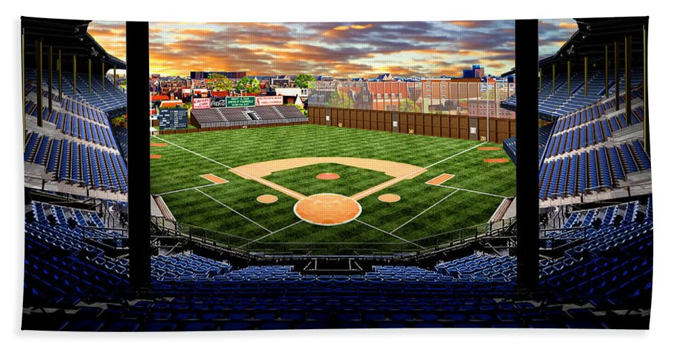 League Park 1910 - Bath Towel