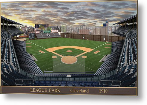 League Park 1910 - Metal Print