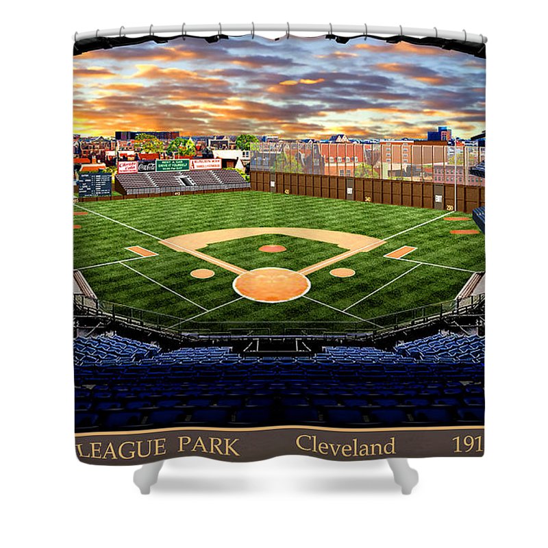 League Park 1910 - Shower Curtain