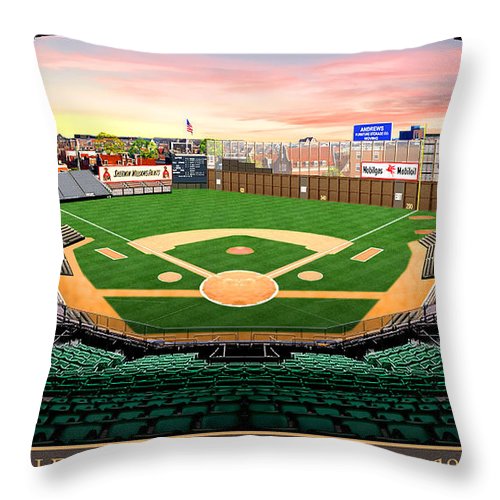 League Park 1941 - Throw Pillow