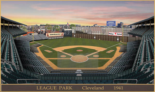 League Park 1941 - Art Print