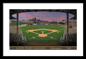 Lloyd Street Grounds 1901 - Framed Print