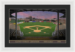 Lloyd Street Grounds 1901 - Framed Print