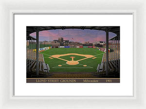 Lloyd Street Grounds 1901 - Framed Print