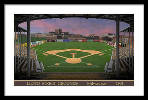 Lloyd Street Grounds 1901 - Framed Print