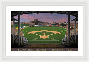 Lloyd Street Grounds 1901 - Framed Print